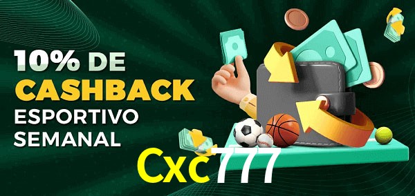 10% de bônus de cashback na Cxc777
